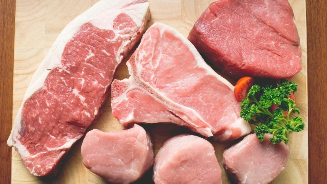 various cuts of meat