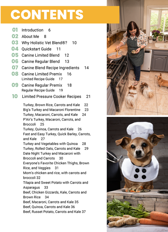 PDF Digital Download Cookbook The Holistic Vet Blend Cookbook