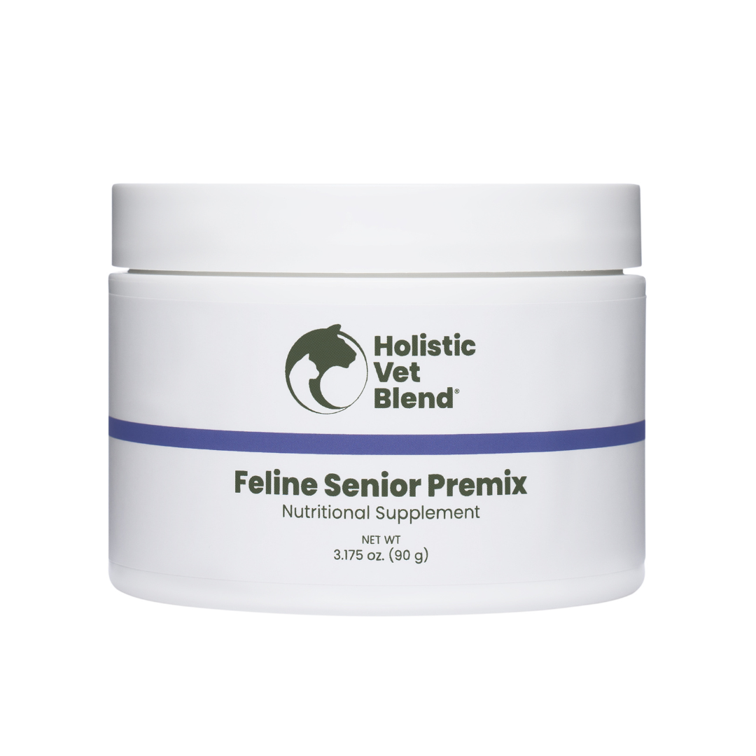 Placeholder image: Feline Mature and Senior Premix without organ meat, label to come